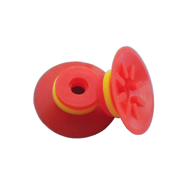 SICOLAS 5 pcs Industrial Flat Vacuum Suction Cup F Series Single-Layer Silicone Robotic Arm Accessory with Ribs (F25) - Image 2